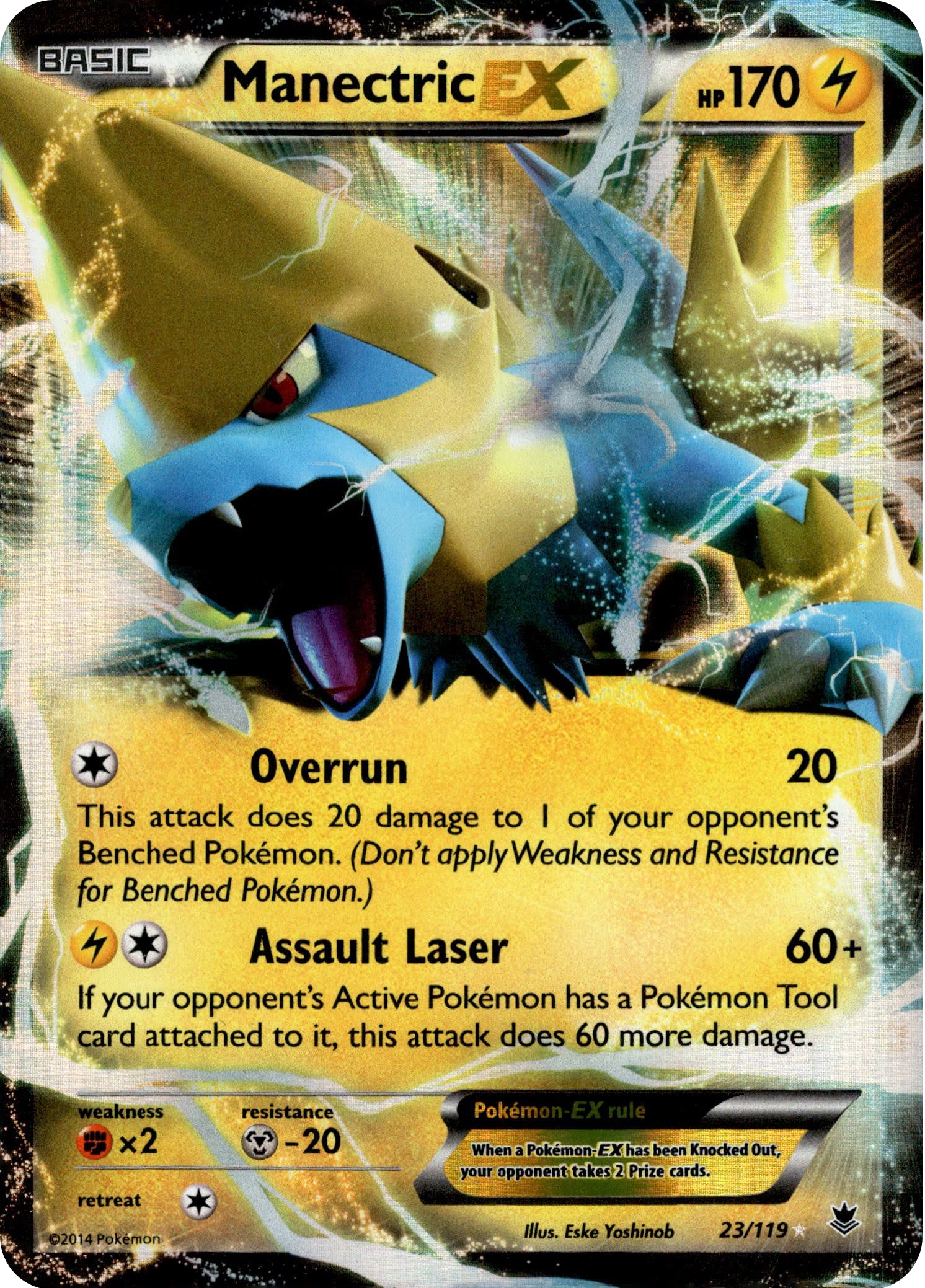 Manectric EX - 23/119 - Phantom Forces - Holo - Card Cavern