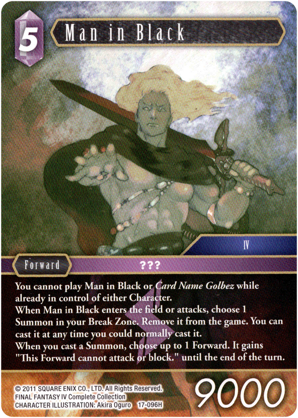 Man in Black - 17-096H - Rebellion's Call - Card Cavern
