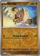 Mankey - 107/198 - Scarlet & Violet - Reverse Holo - Card Cavern