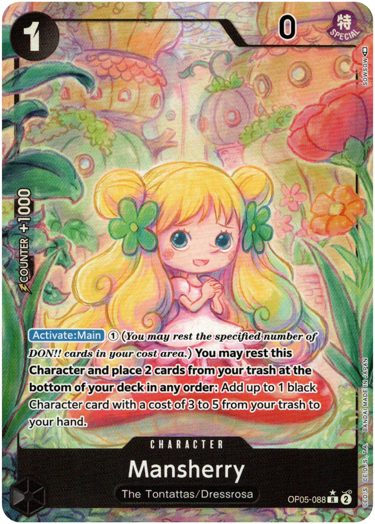 Mansherry Alternate Art - OP05-088 - Awakening of the New Era - Foil - Card Cavern