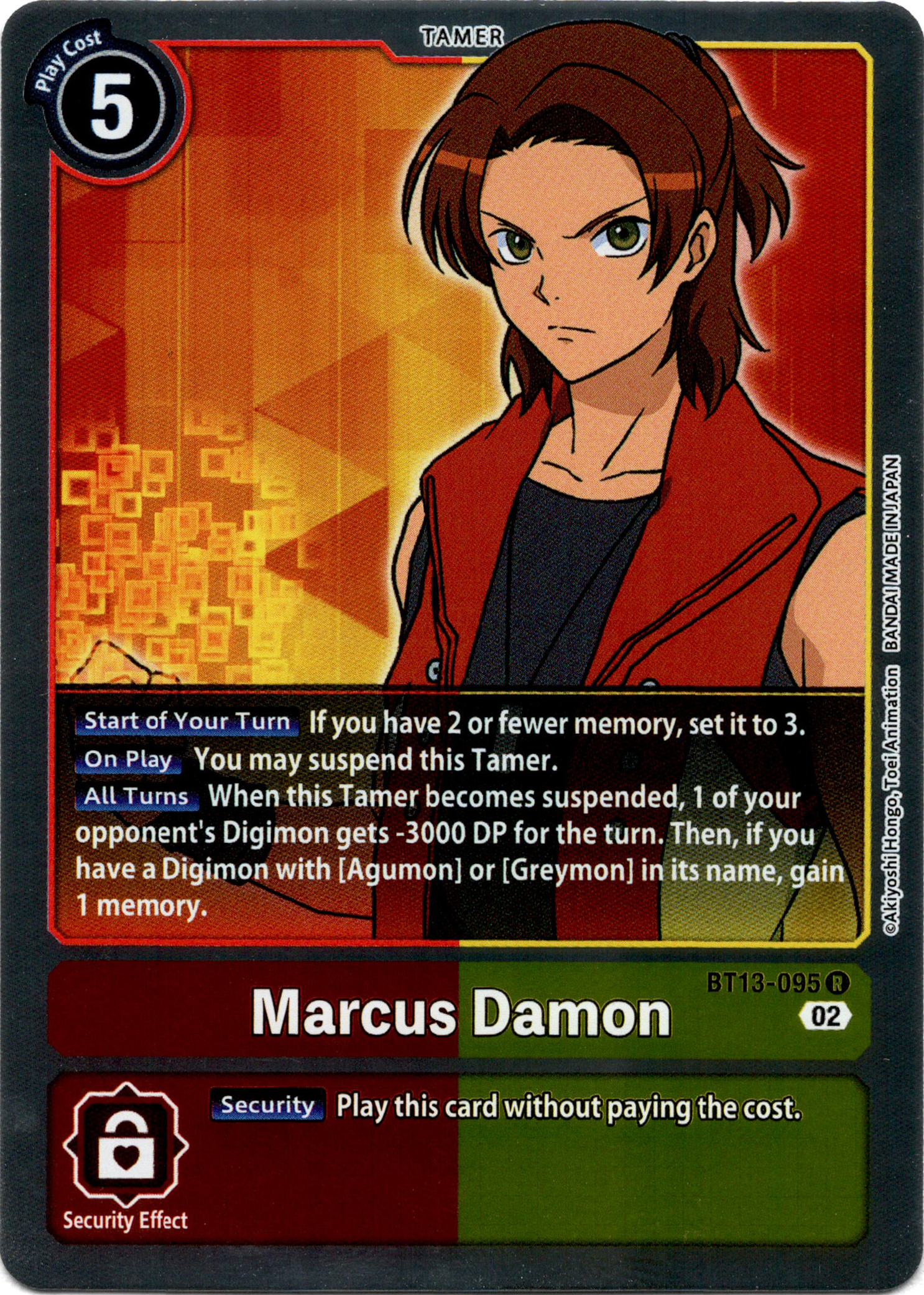 Marcus Damon - BT13-095 R - Versus Royal Knight - Foil - Card Cavern