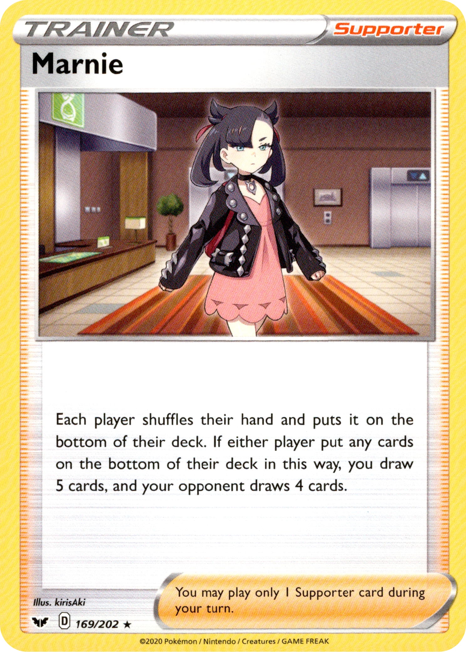 Marnie - 169/202 - Sword & Shield - Non-holo - Card Cavern