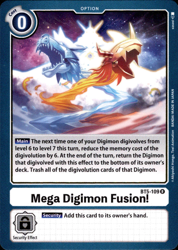 Mega Digimon Fusion! - BT5-109 - Battle Of Omni - Card Cavern