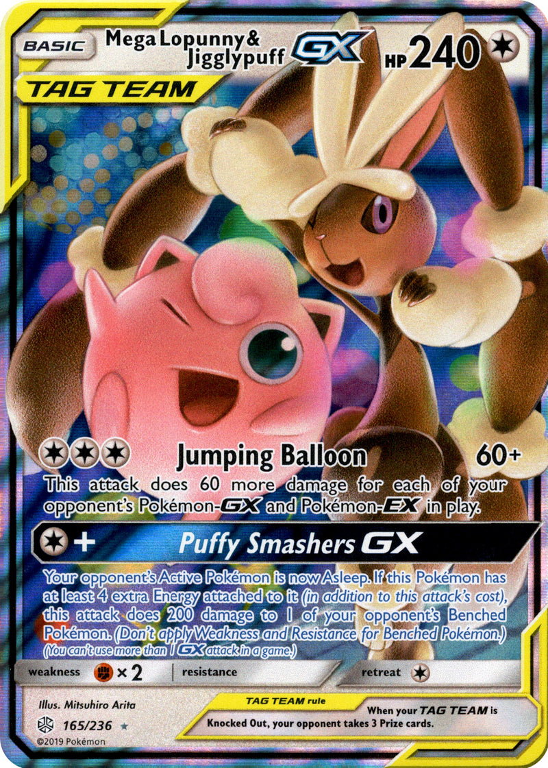 Mega Lopunny & Jigglypuff GX - 165/236 - Cosmic Eclipse