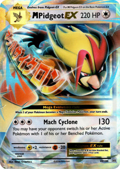M Pidgeot EX - 65/108 - Evolutions - Holo - Card Cavern
