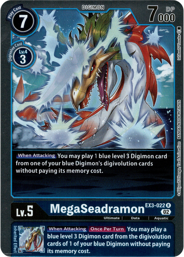 MegaSeadramon - EX3-022 R - Draconic Roar - Foil - Card Cavern
