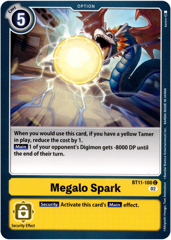 Megalo Spark - BT11-100 C - Dimensional Phase - Card Cavern
