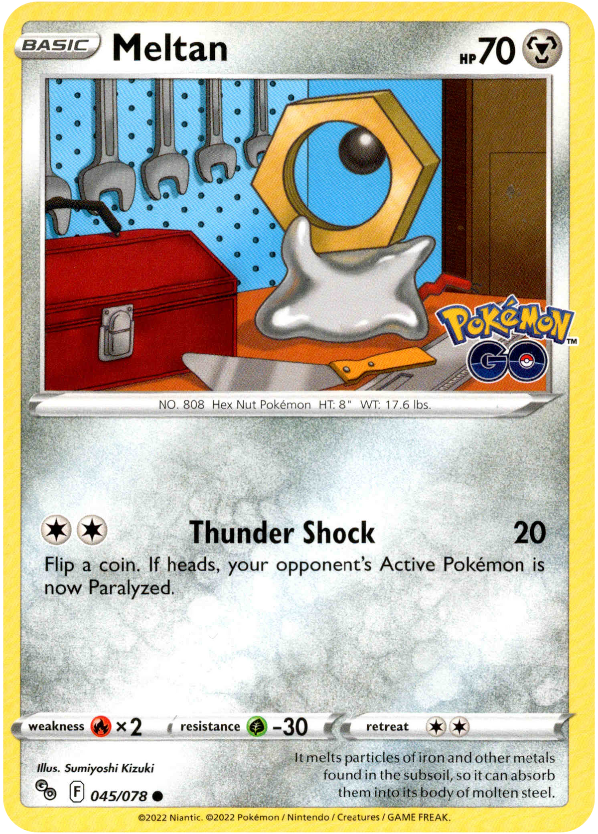 Meltan - 045/078 - Pokemon Go - Card Cavern