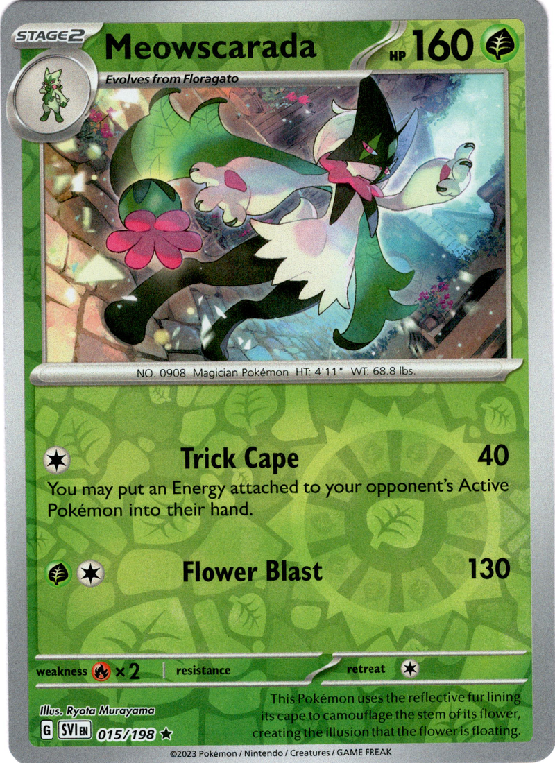 Meowscarada - 015/198 - Scarlet & Violet - Reverse Holo – Card Cavern ...