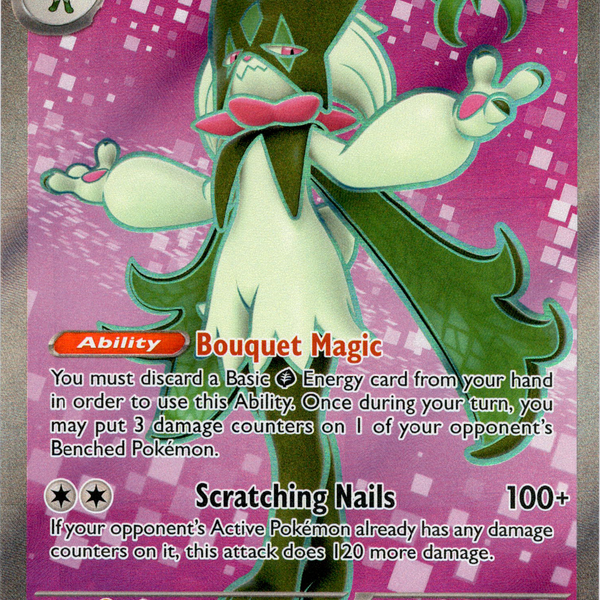 meowscarada ex pokemon card Pokmon TCG Paldea Partners Tin 015/193 / Double Rare Card Type / HP / Stage Meowscarada ex - 231/193 -