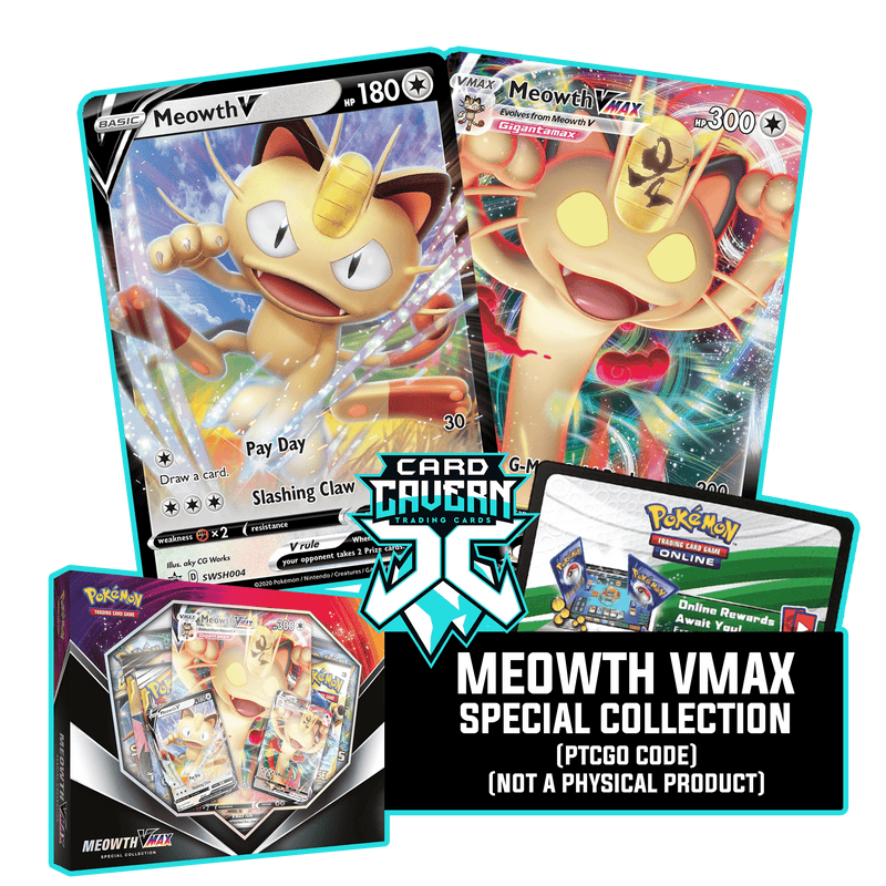 Meowth VMax Special Collection PTCGO Code - Card Cavern