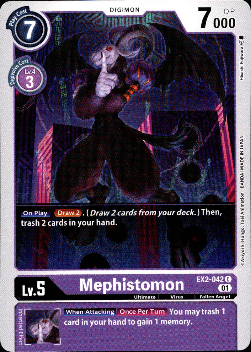 digimon card game beelzemon deck Mephistomon - EX2-042 C