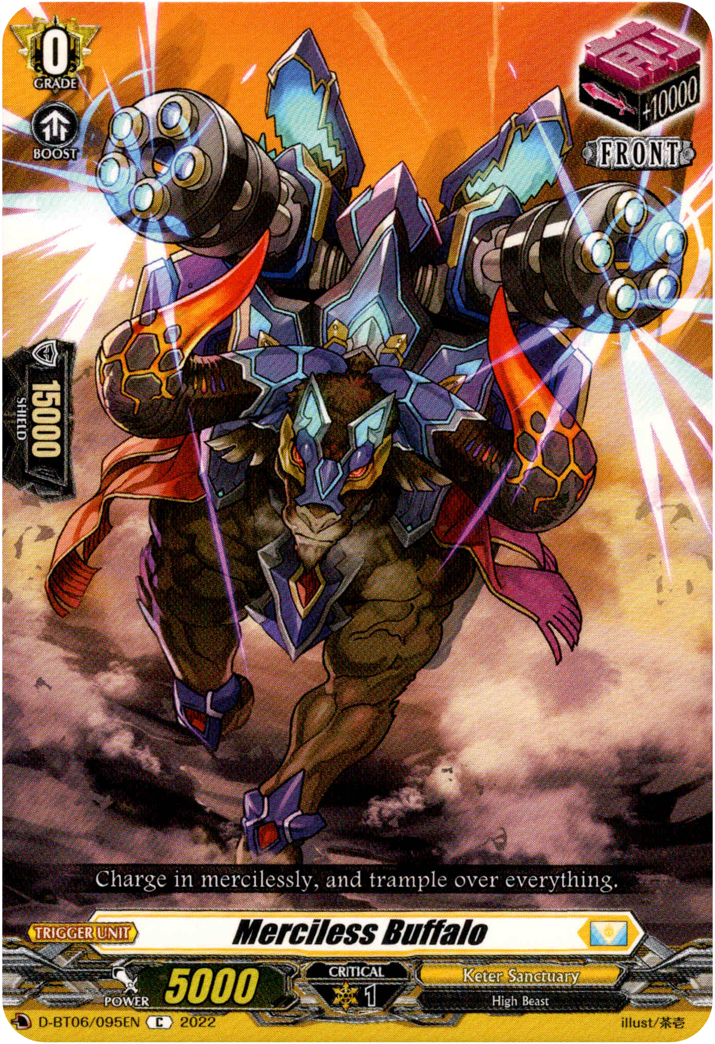 Merciless Buffalo - D-BT06/095EN - Blazing Dragon Reborn - Card Cavern