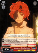 Message, Hephaistos - DDM/S88-E056 U - Is it Wrong to Try to Pick Up Girls in a Dungeon? - Card Cavern