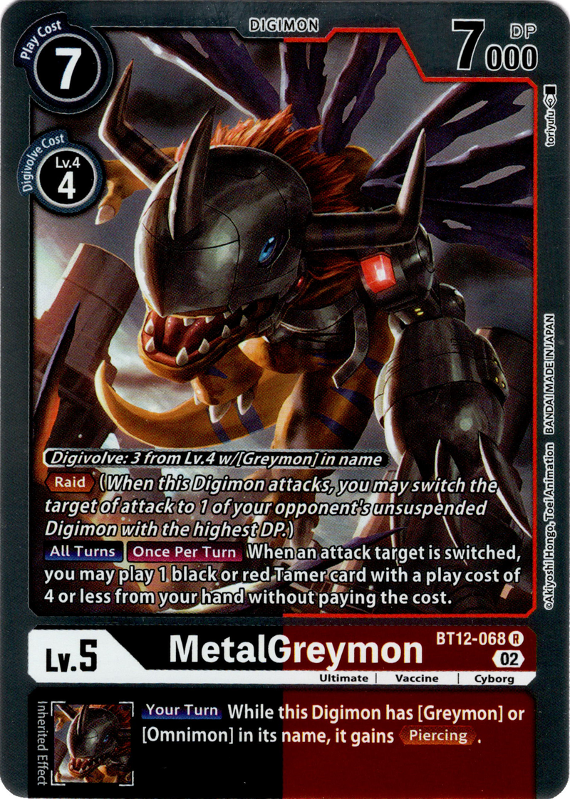 MetalGreymon - BT12-068 R - Across Time