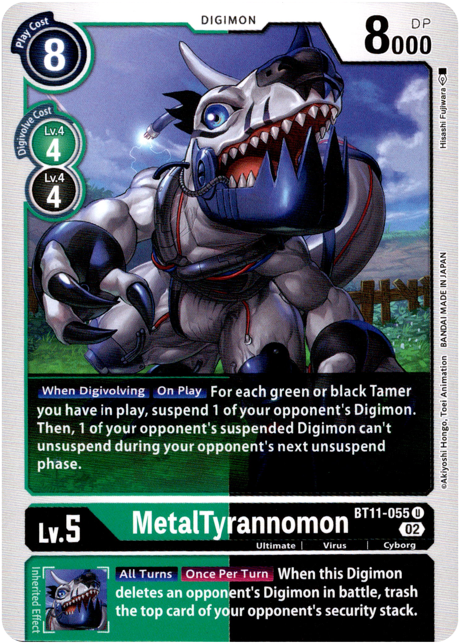 MetalTyrannomon - BT11-055 U - Dimensional Phase - Card Cavern