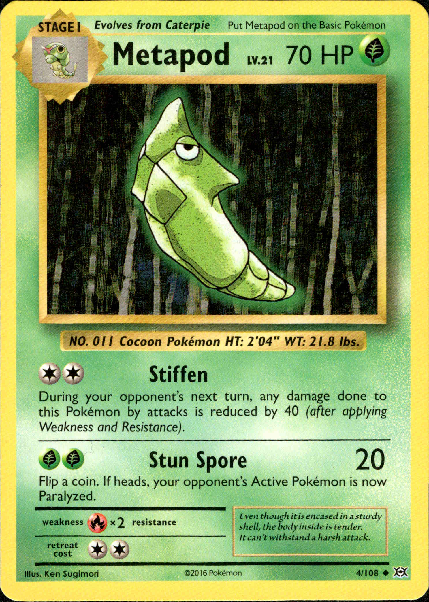 Metapod - 4/108 - Evolutions - Card Cavern
