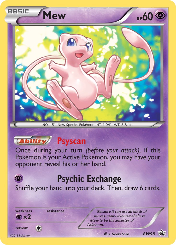 Mew - BW98 - Black and White Promo - Card Cavern