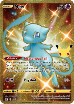 Mew Secret Rare - 025/025 - Celebrations - Holo - Card Cavern