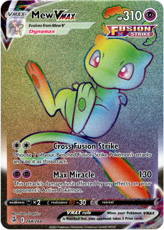 Mew VMAX Hyper Rare - 268/264 - Fusion Strike - Holo - Card Cavern