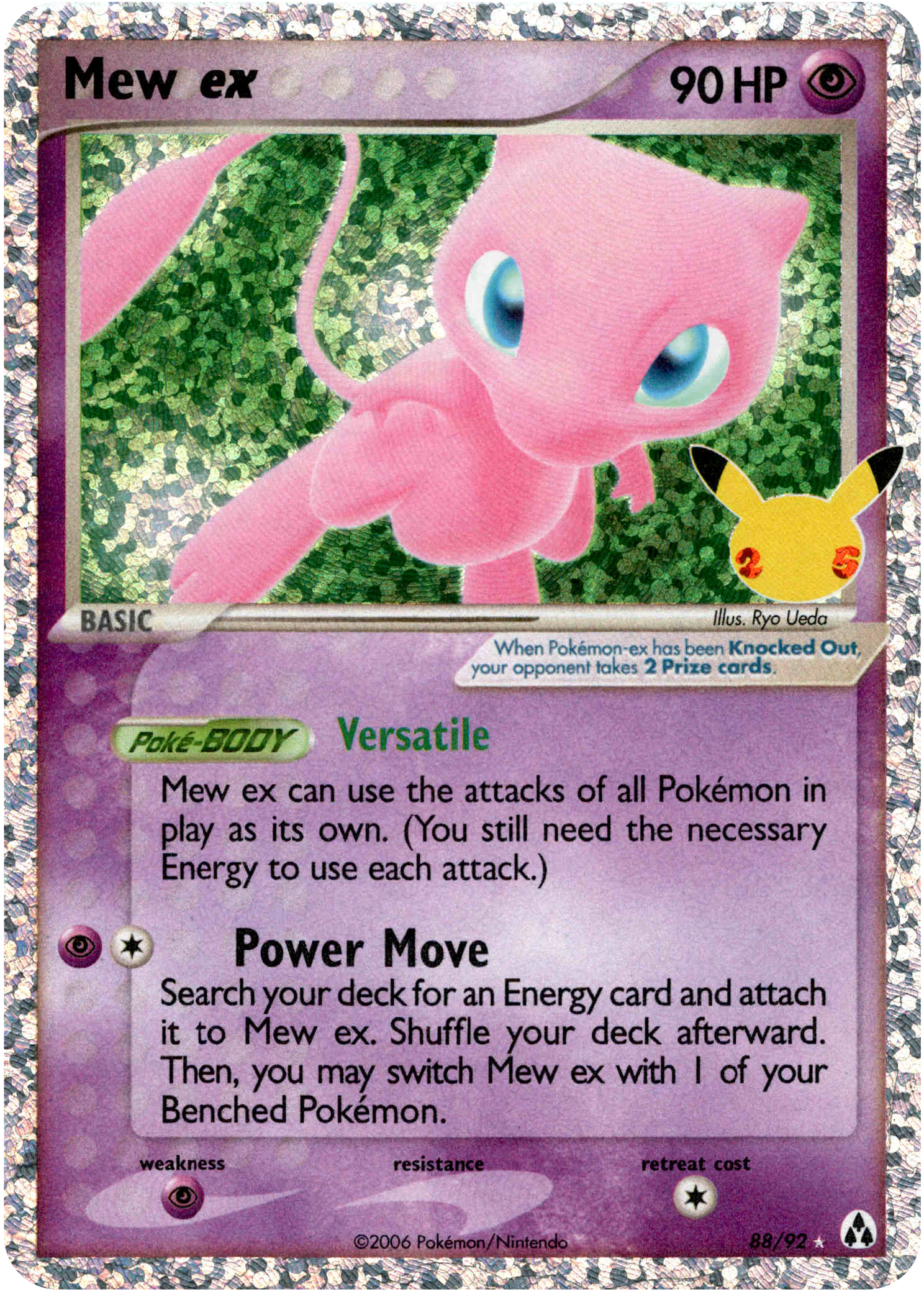 Mew ex (Classic Collection) - 88/92 - Celebrations - Holo - Card Cavern