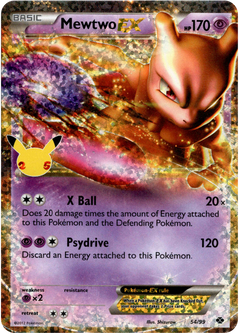 Mewtwo EX (Classic Collection) - 54/99 - Celebrations - Holo - Card Cavern