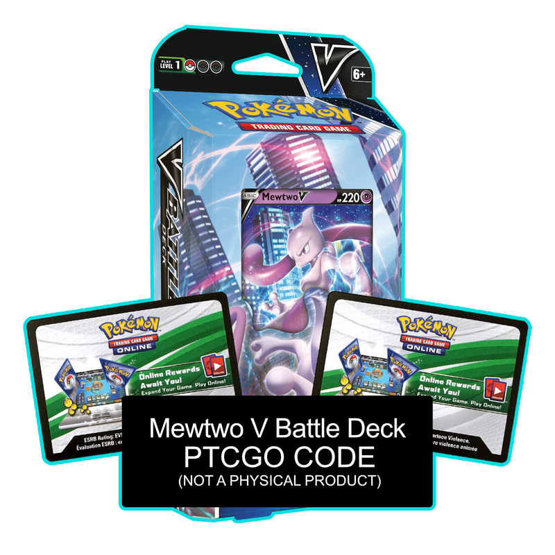 Mewtwo V Battle Deck - PTCGO Code - Card Cavern