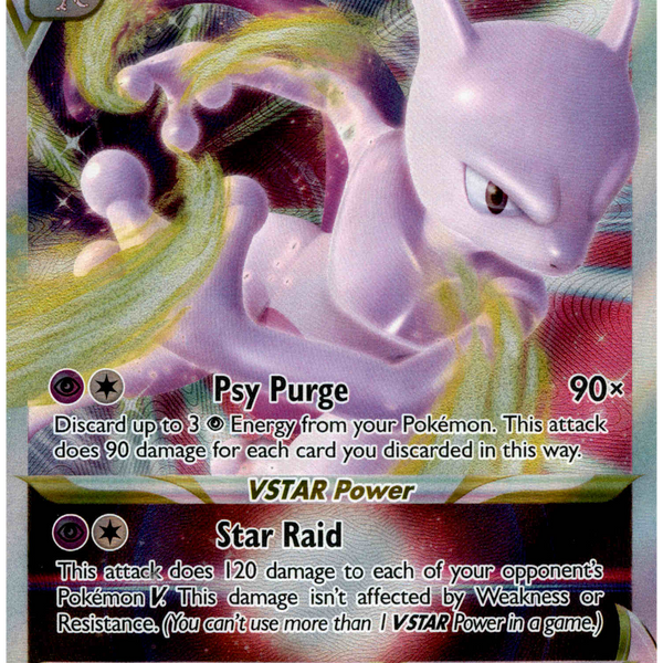 Mewtwo VSTAR - 031/078 - Pokemon Go - Holo Card Cavern Trading Cards, LLC Mewtwo VSTAR - 031/078 - Pokemon Go - Holo Card Cavern Trading Cards, LLC