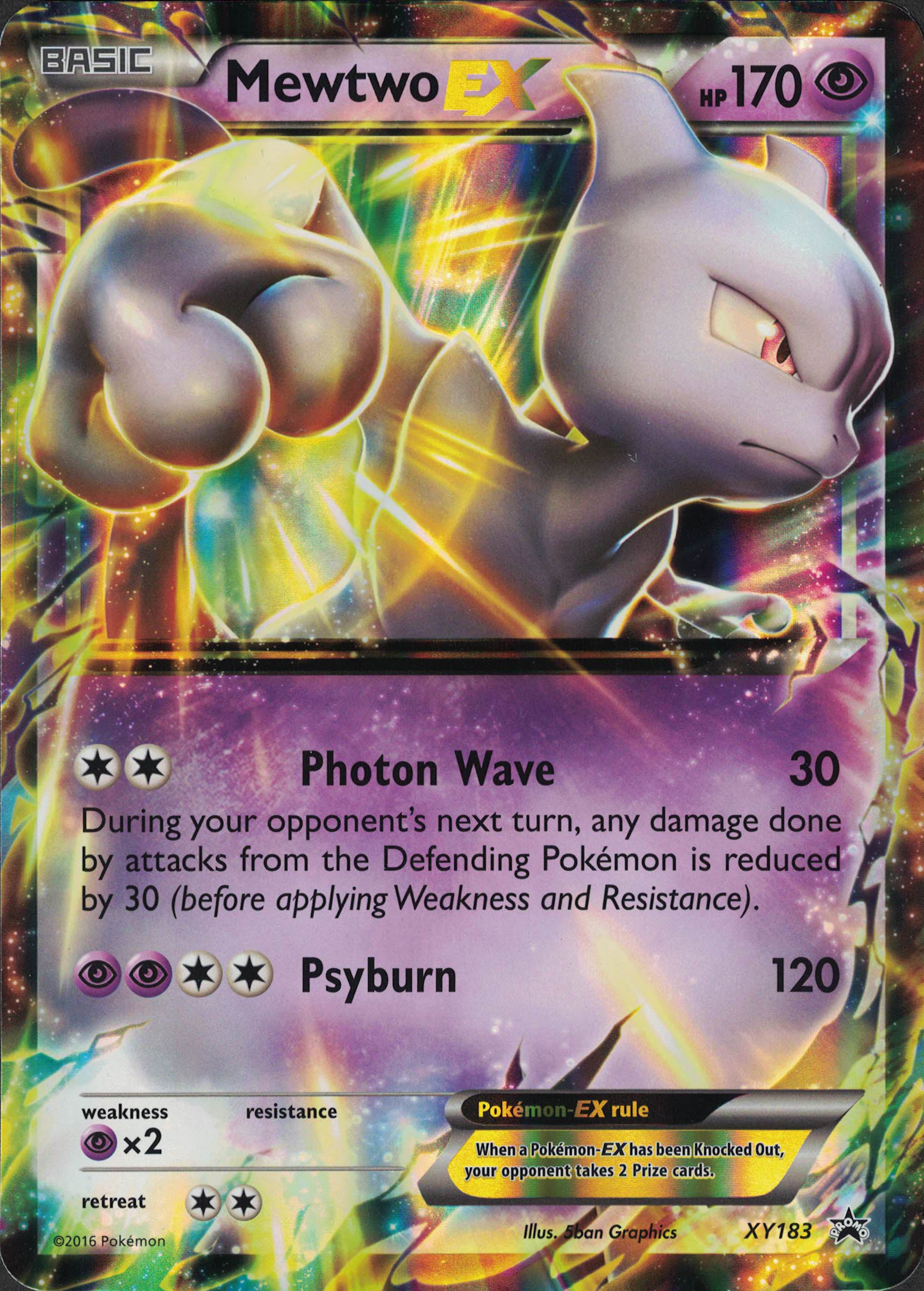 Mewtwo EX - XY183 - Jumbo Card - Card Cavern