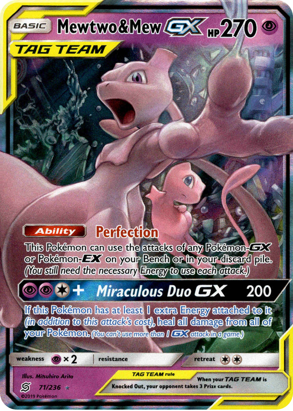 Mewtwo & Mew GX - 71/236 - Unified Minds - Card Cavern