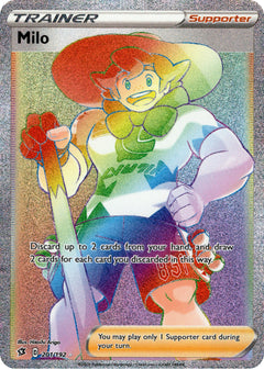 Milo Hyper Rare - 201/192 - Rebel Clash - Holo - Card Cavern