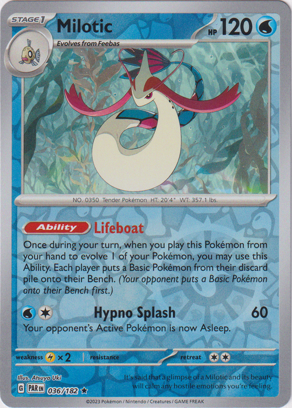 Milotic - 036/182 - Paradox Rift - Reverse Holo – Card Cavern