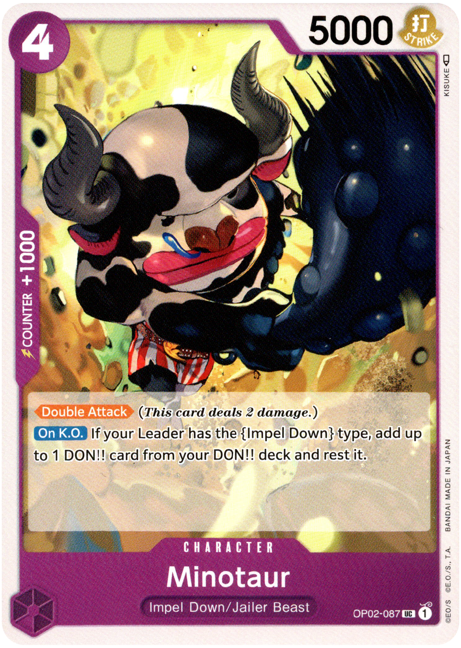 Minotaur - OP02-087 - Paramount War - Card Cavern