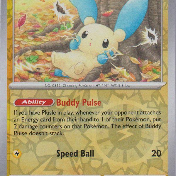 minun full art pokemon card Minun - 061/182 - Paradox Rift