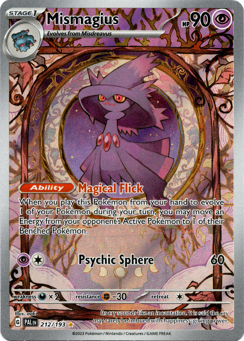 Mismagius - 212/193 - Paldea Evolved - Holo Mismagius - 212/193 - Paldea Evolved - Holo