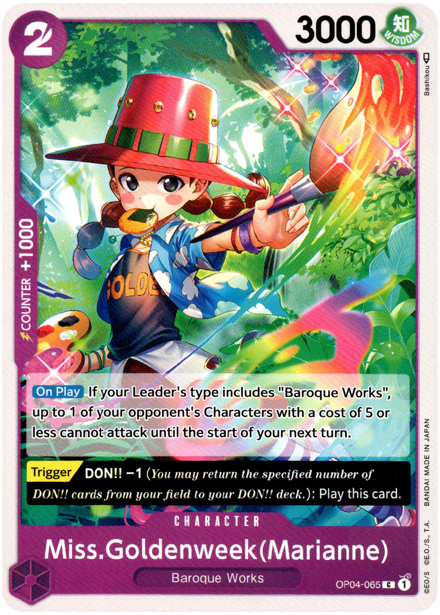 Miss.Goldenweek(Marianne) - OP04-065 C - Kingdoms of Intrigue - Card Cavern