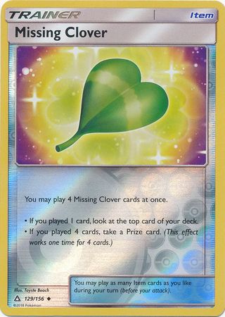 Missing Clover - 129/156 - Ultra Prism - Reverse Holo - Card Cavern