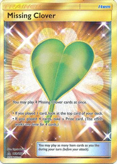 Missing Clover Secret Rare - 168/156 - Ultra Prism - Holo - Card Cavern