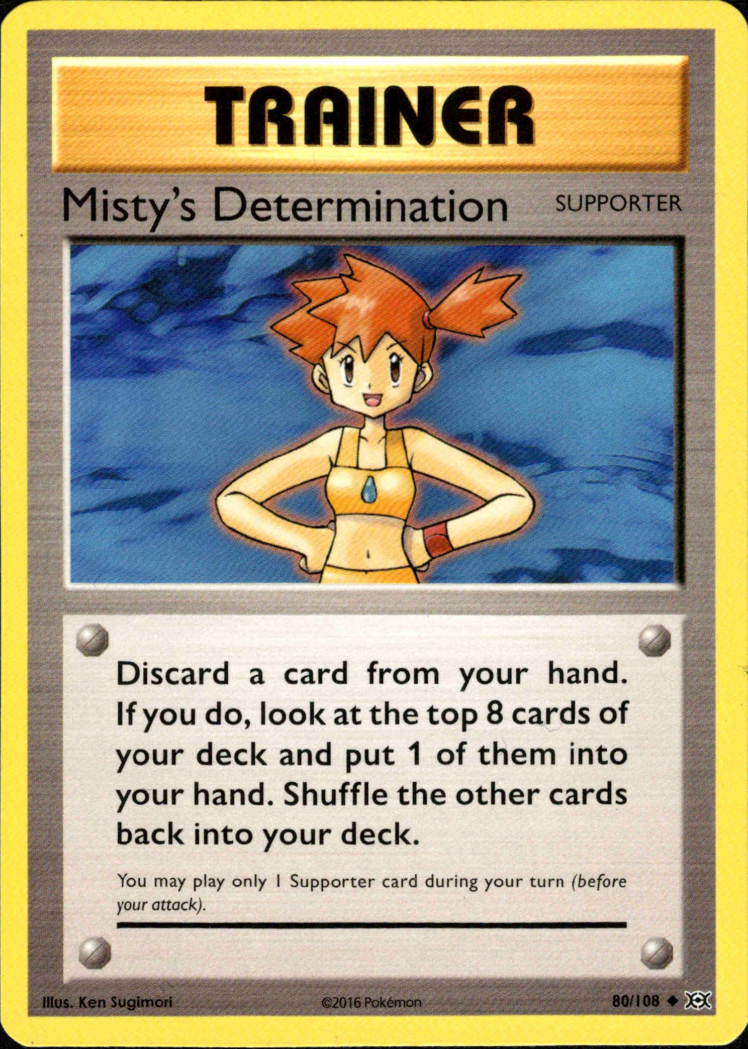 Misty's Determination - 80/108 - Evolutions - Card Cavern