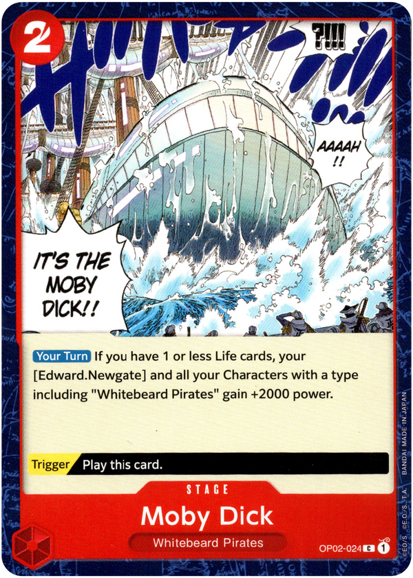 Moby Dick - OP02-024 - Paramount War - Card Cavern