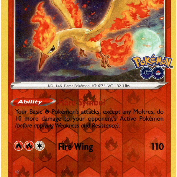 Moltres - 012/078 - Pokemon Go - Reverse Holo – Card Cavern Trading Cards,  LLC