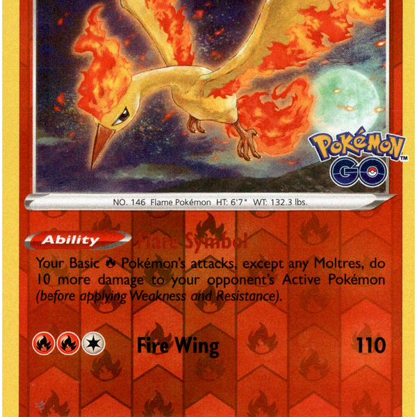 Moltres - 012/078 - Pokemon Go - Reverse Holo Card Cavern Trading Cards, LLC Moltres - 012/078 - Pokemon Go - Reverse Holo Card Cavern Trading Cards, LLC