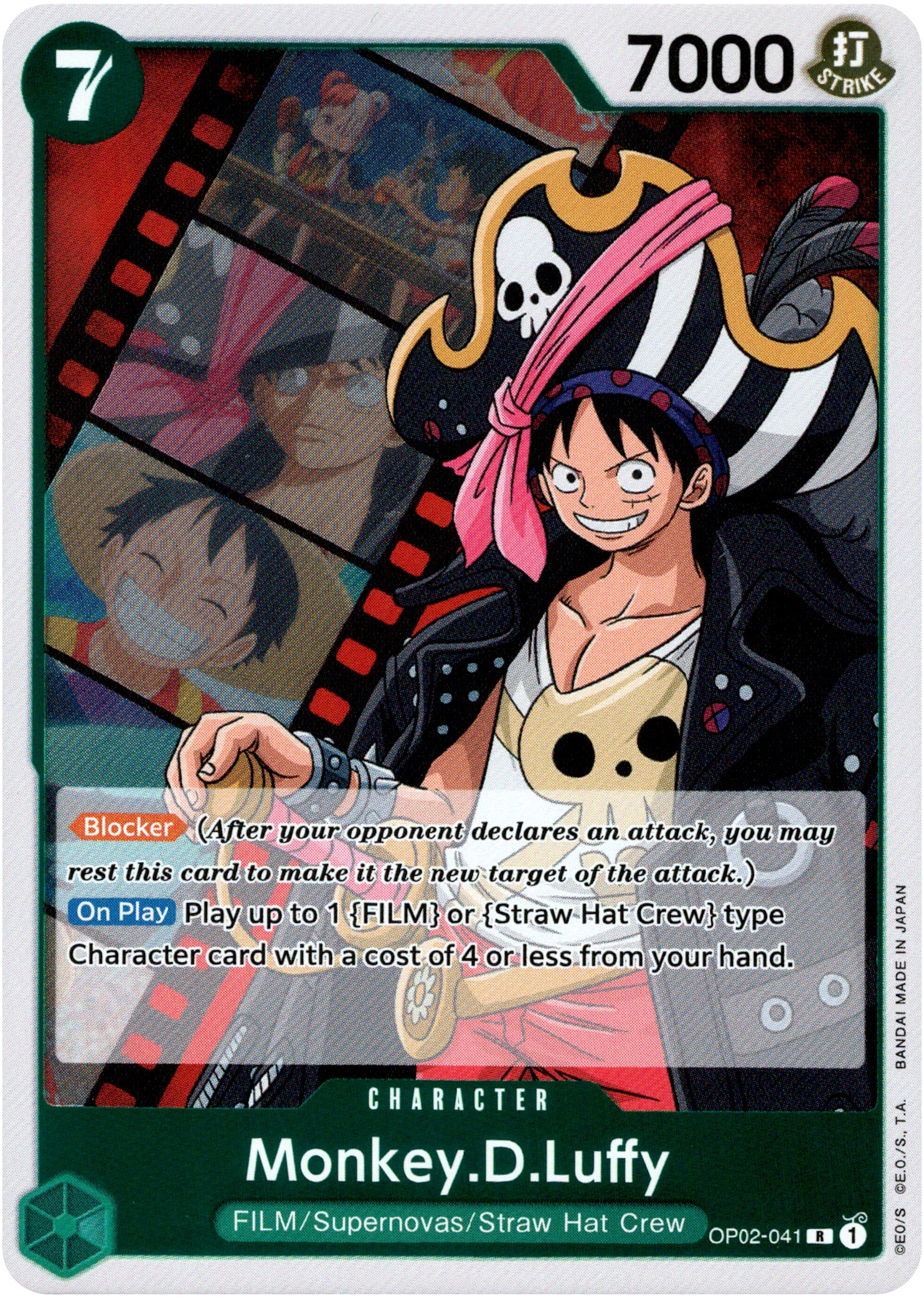 Monkey.D.Luffy - OP02-041 - Paramount War - Foil - Card Cavern