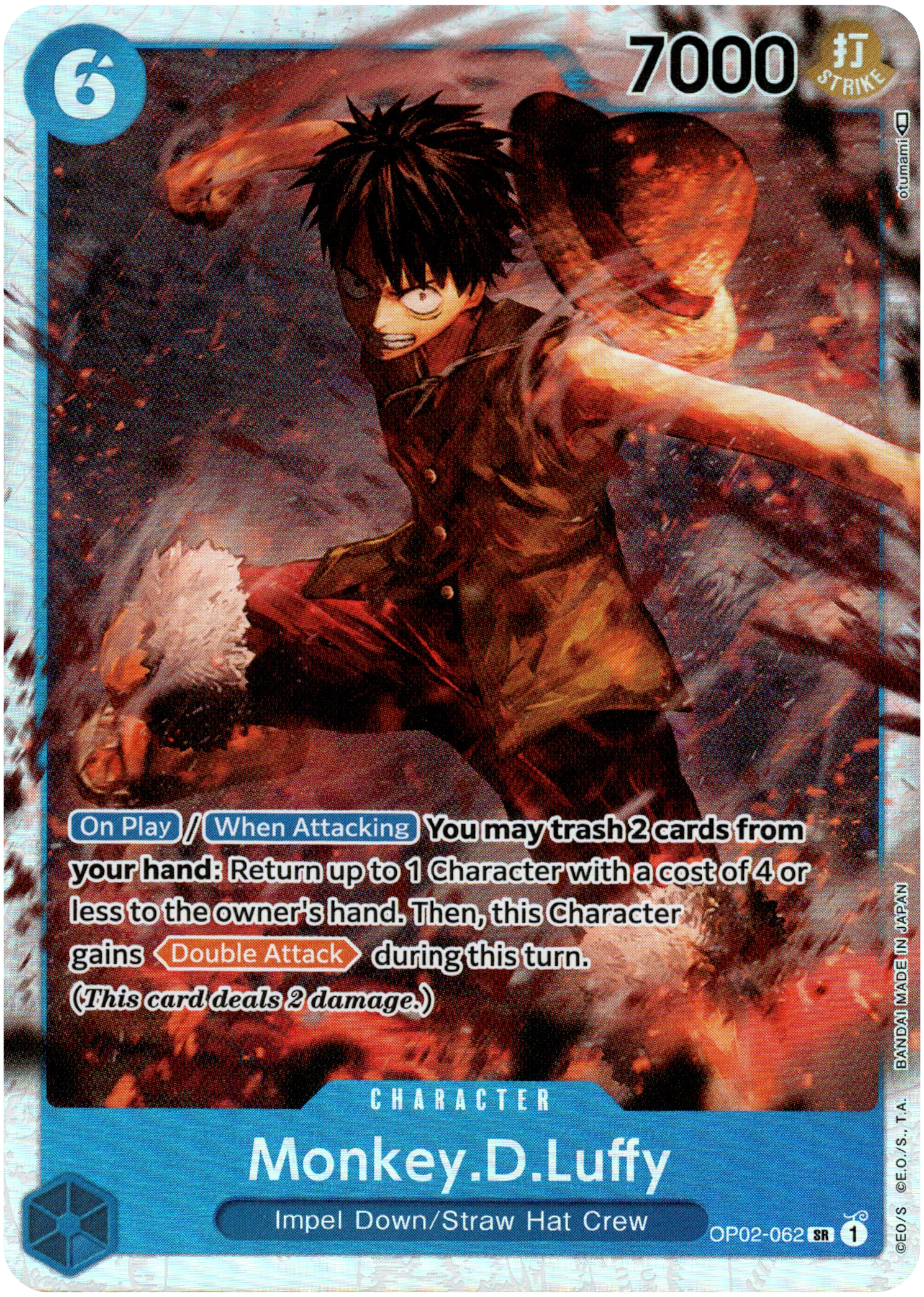 Monkey.D.Luffy - OP02-062 - Paramount War - Foil - Card Cavern