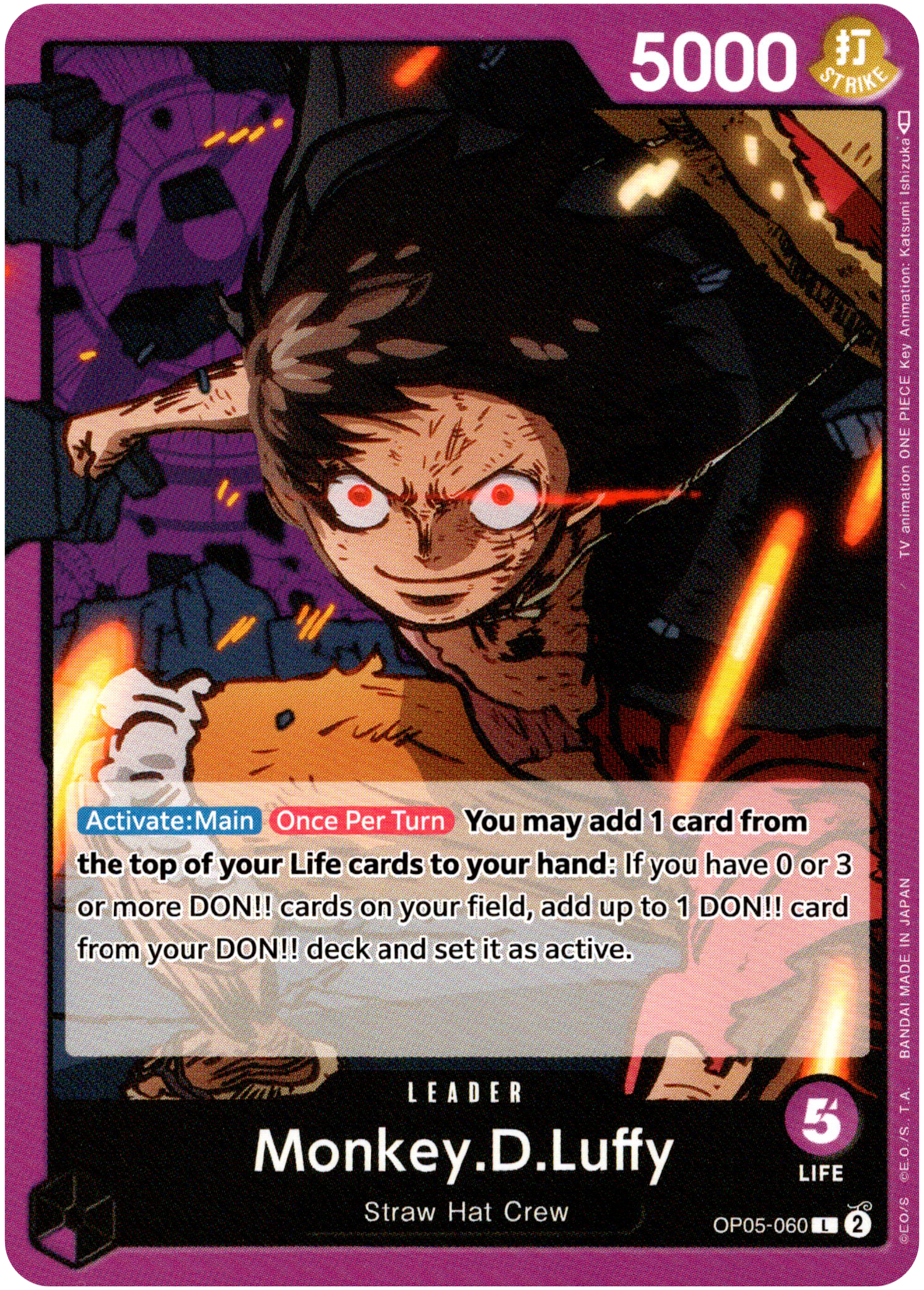 Monkey.D.Luffy - OP05-060 - Awakening of the New Era - Card Cavern