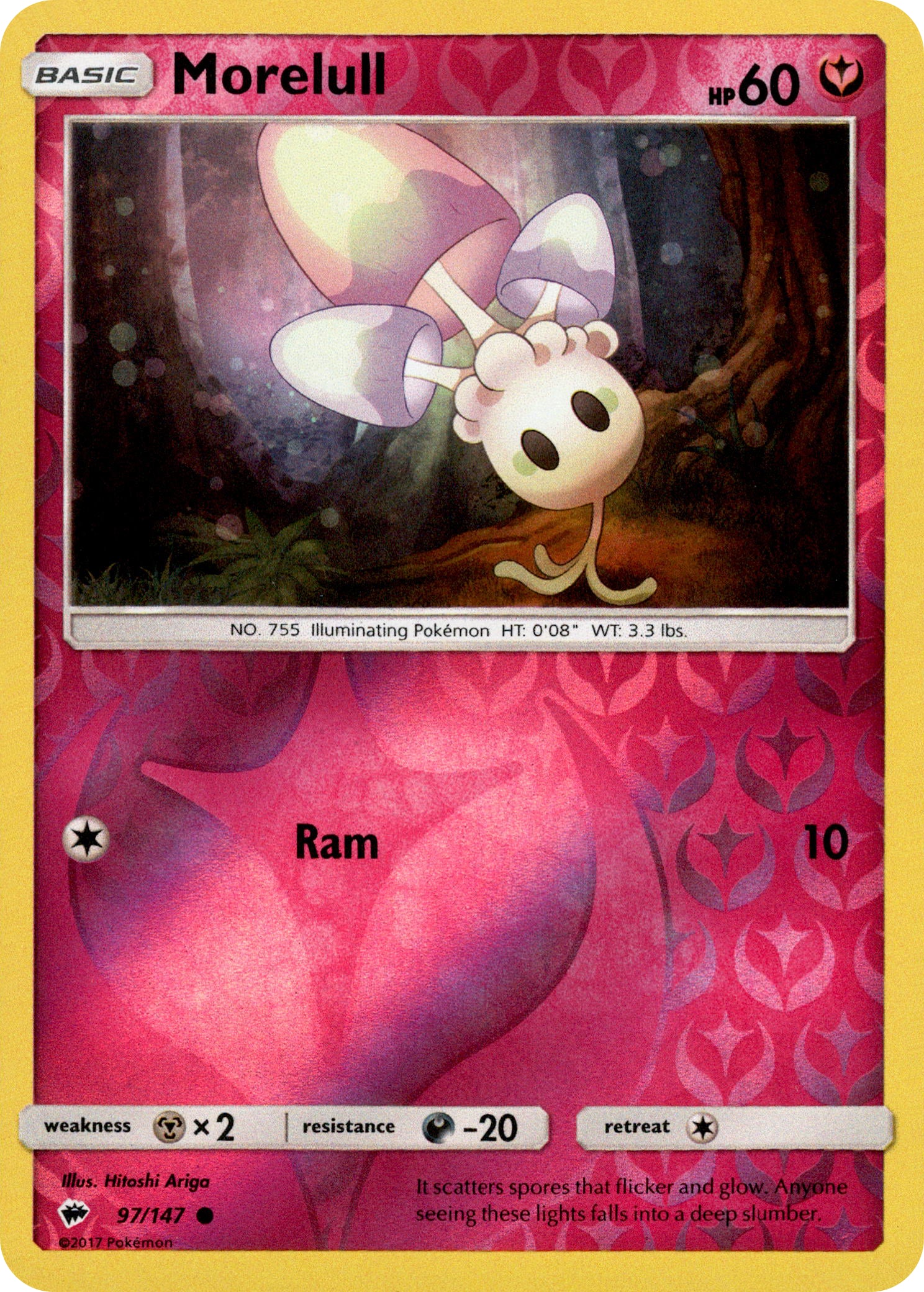 Morelull - 97/147 - Burning Shadows - Reverse Holo - Card Cavern