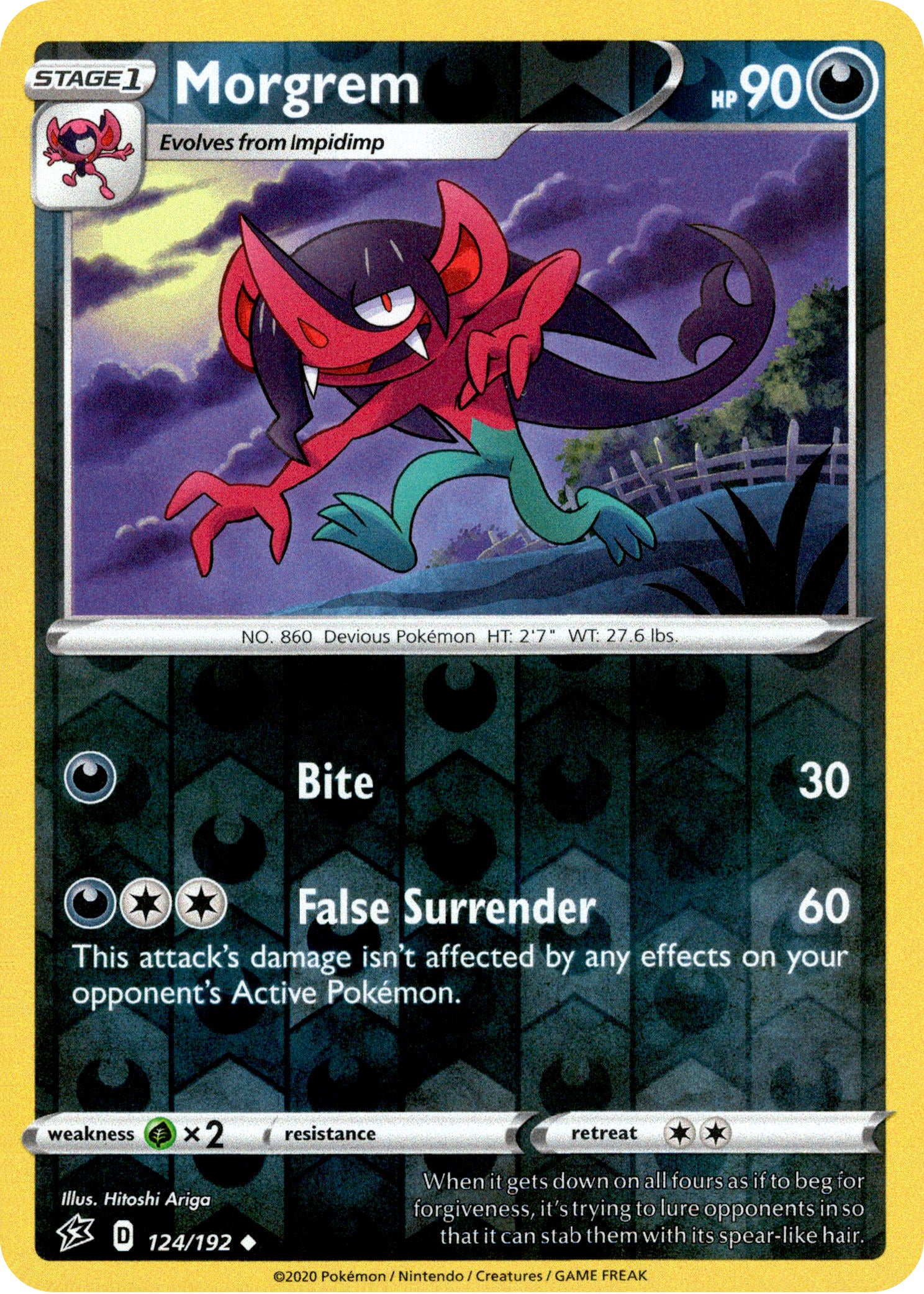 Morgrem - 124/192 - Rebel Clash - Reverse Holo - Card Cavern
