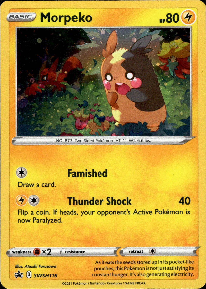 two sided pokemon cards Morpeko - SWSH116