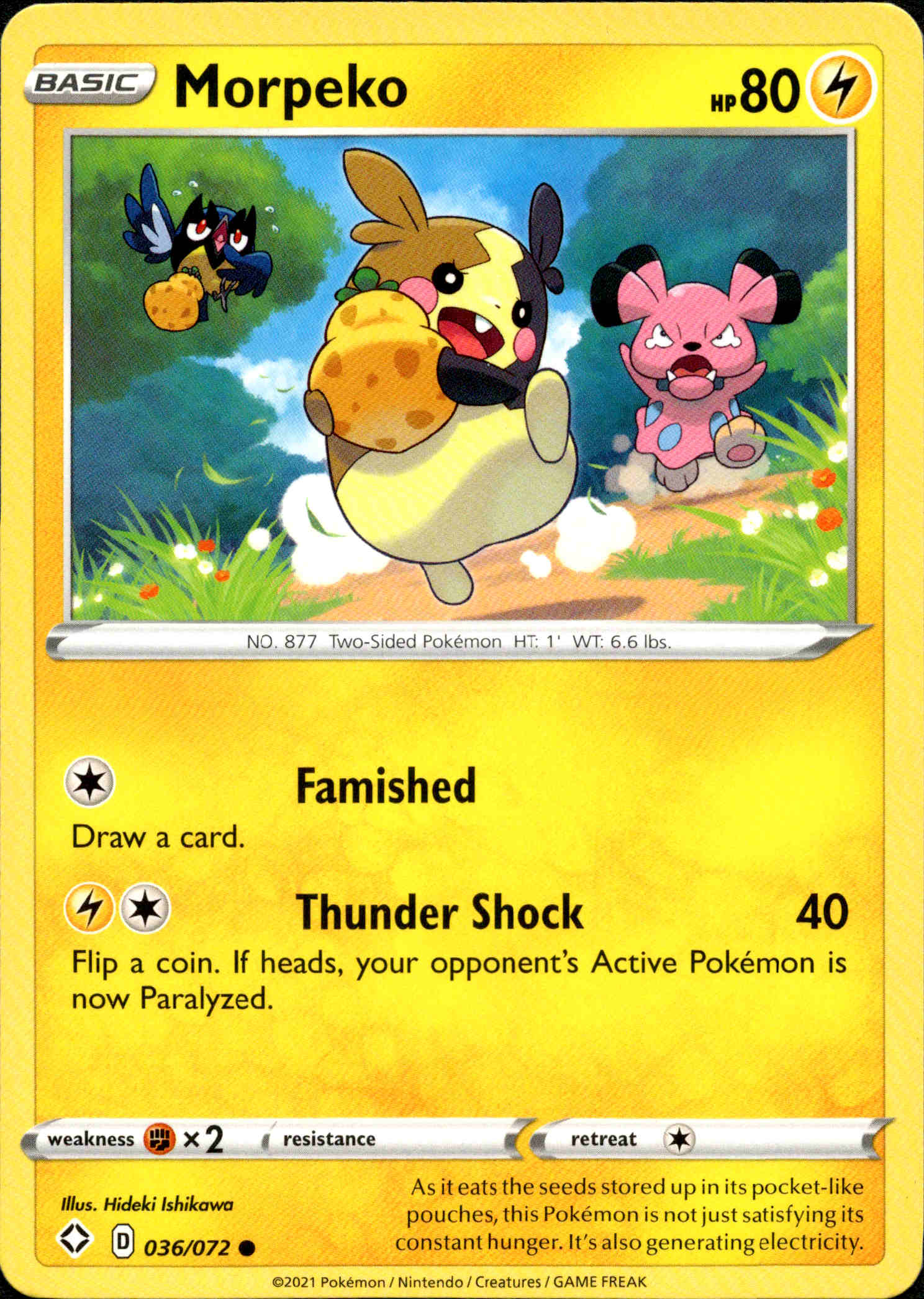 Morpeko - 036/072 - Shining Fates - Card Cavern