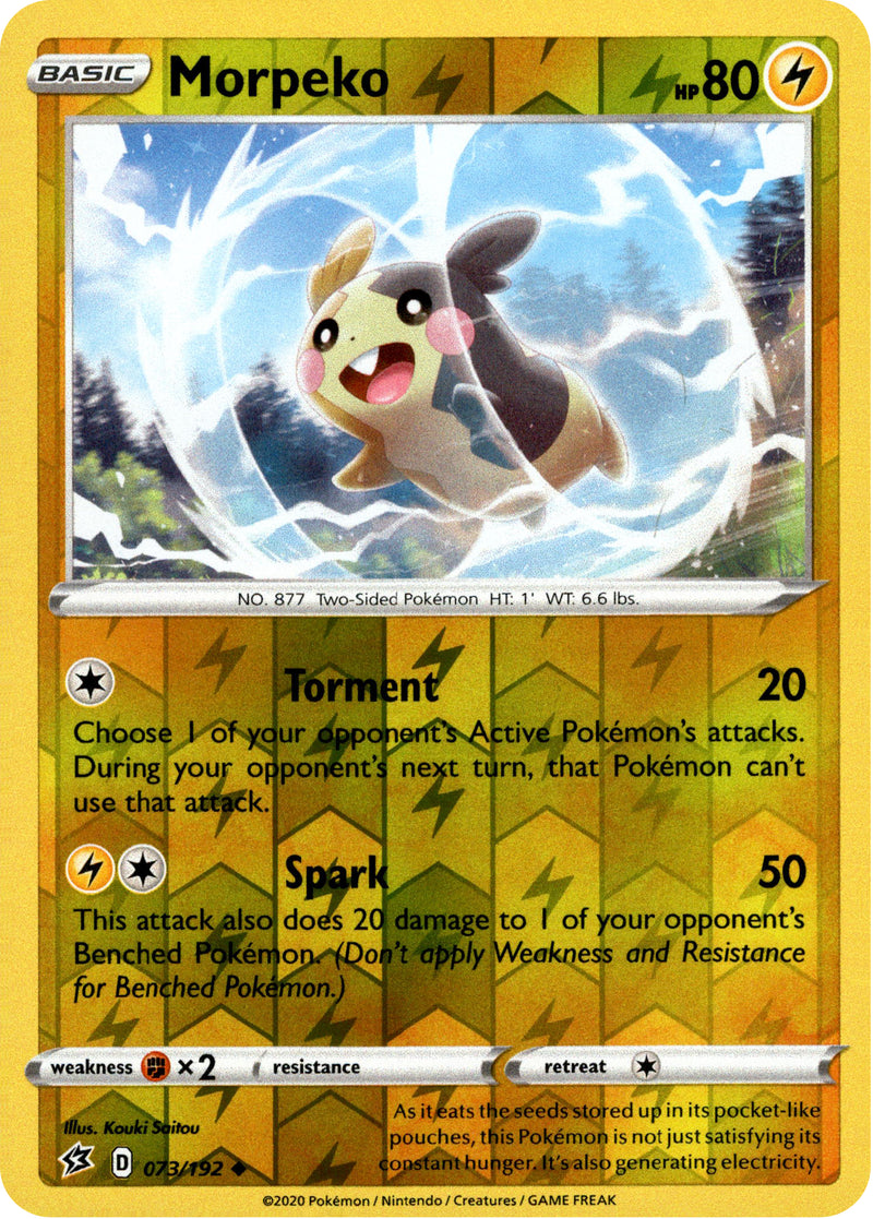 morpeko pokemon card value Morpeko - 73/192 - Rebel Clash